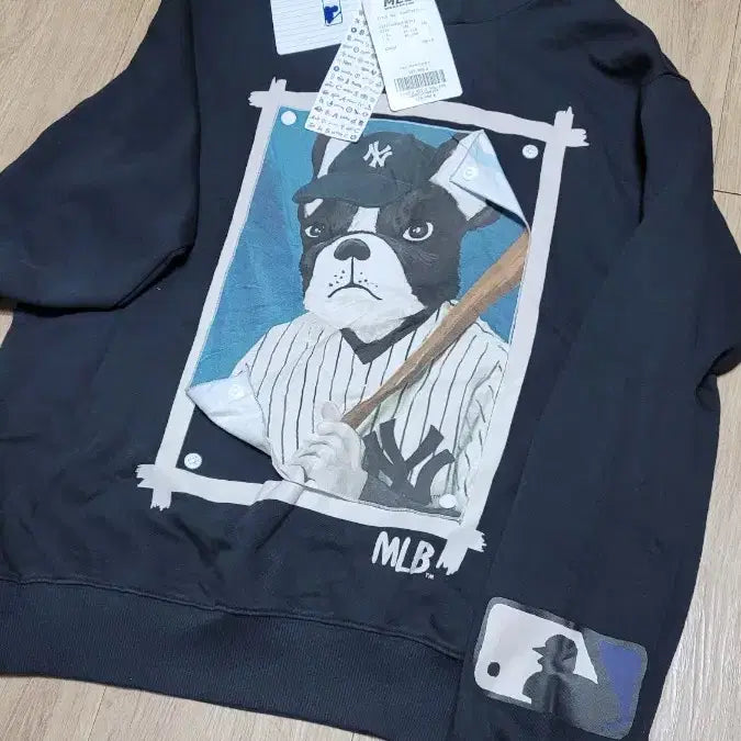 [BUNJANG] MLB Boston Terrier NY Hoodie / MLB 후드티 105 바크 포스터 NY 보스턴테리어
