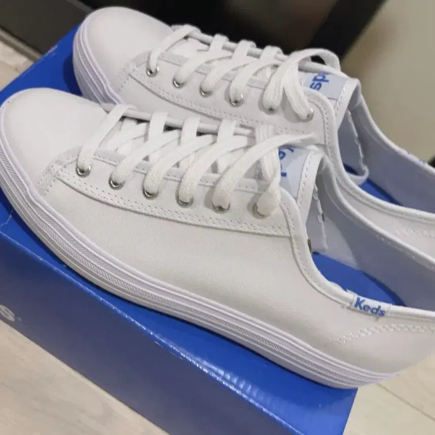 [BUNJANG] Keds Triple Kick White Women's Sneakers Size 230 / [미사용 새상품] 케즈 트리플 킥 화이트 여성 스니커즈 230