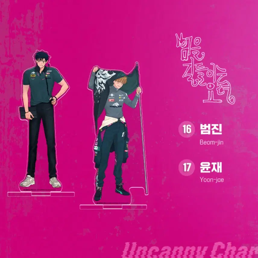[BUNJANG] Another Pink The Way to Tame a Tiger Partner Racer Acrylic Stand / 어나더핑크 어핑팝업 범을길들이는요령 범요령 범길요 파트너 레이서 아크릴