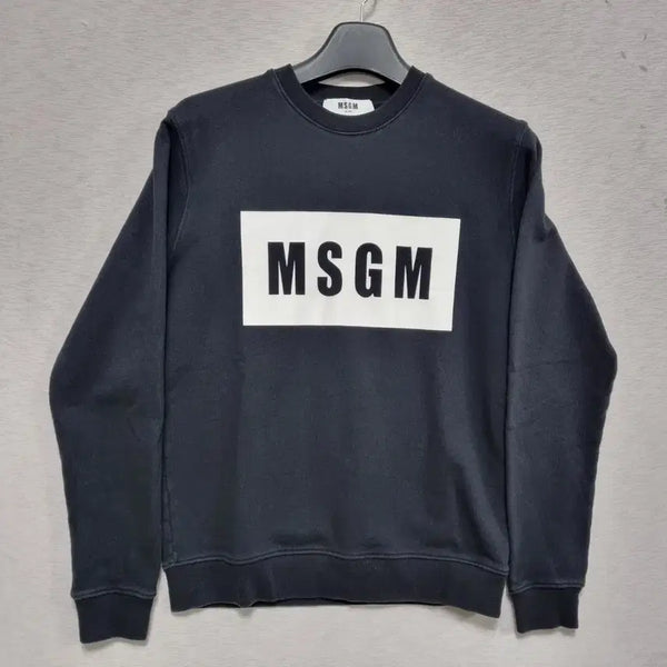 [BUNJANG] MSGM Cotton Blend Sweatshirt Black / ㅡMSGM 쭈리 맨투맨 남95ㅡ0110