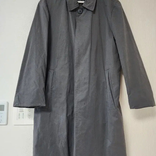 [BUNJANG] Ad Hoc Charcoal Gray Half Trench Coat / ad hoc 차콜 그레이 하프 트렌치 코트 95