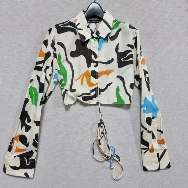 [BUNJANG] Zara Women's White Open Shirt XS / 새상품 자라 백 오픈 남방 여44 ㅡ0420