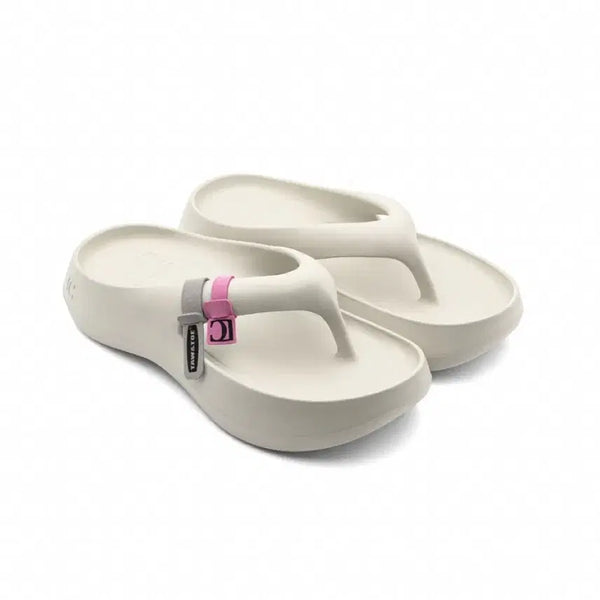 [BUNJANG] To&To x Low Classic Platform Flip Flops Cream L / 토앤토 x 로우 클래식 플랫폼 플립 플랍 크림 L