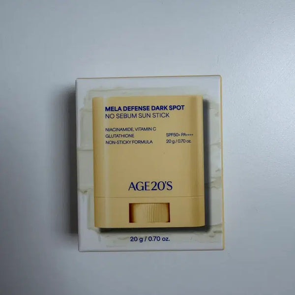 [BUNJANG] Age 20's Mela Defense Spot No Sebum Sun Stick SPF50+ PA++++ 20g / 에이지투웨니스 멜라 디펜스 기미 노세범 선스틱 20g (SPF50+, P