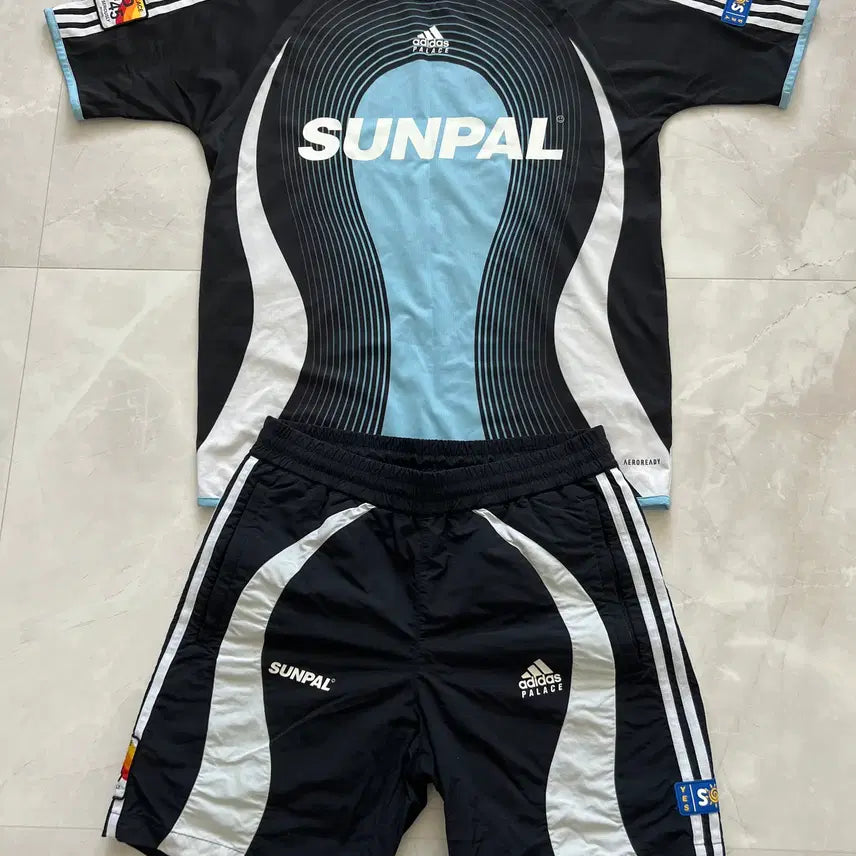 [BUNJANG] Palace x Adidas Sun Football Setup Set / 팔라스 x 아디다스 썬팔 풋볼 셋업