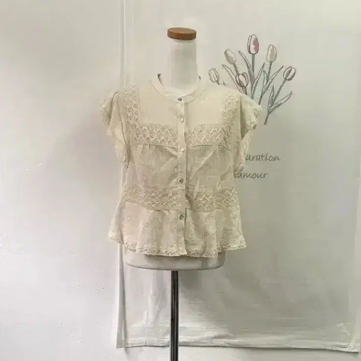 [BUNJANG] ZARA Rustic Crochet Eyelet Top / ZARA 러스틱 크로셰 아일릿 탑 139