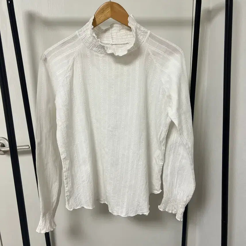 [BUNJANG] White Shirring Blouse / 화이트 셔링 블라우스 1241