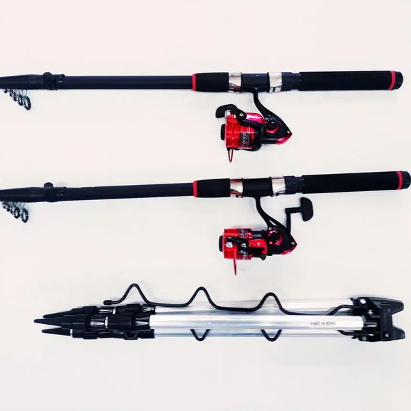 [BUNJANG] Surf Fishing Rods, Reels, and Tripod Set / 원투낚시대360 2대, 4000번릴 2대, 릴줄, 삼각받침대