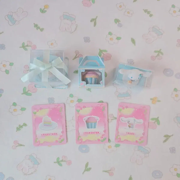 [BUNJANG] Cinnamoroll Dessert Series Miniature Figure Full Set / 시나모롤 디저트 시리즈 미니어쳐 피규어 올 클리어 풀세트
