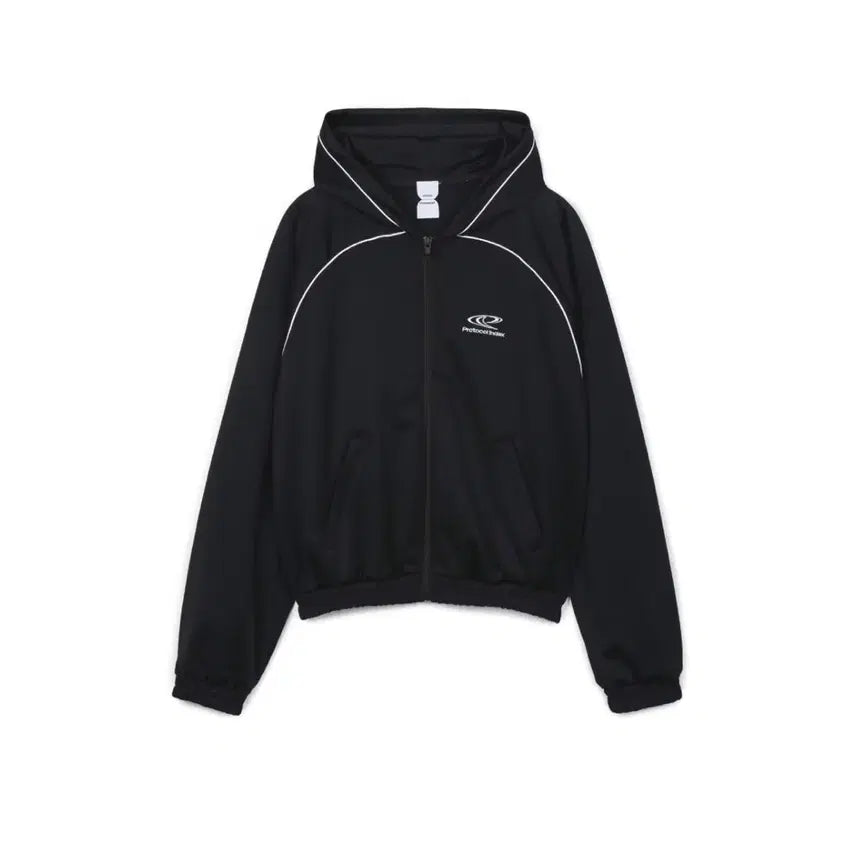 [BUNJANG] Protocol Index Athleisure Hoodie Jersey Black / [1] 프로토콜인덱스 애슬레져 후드집업 져지블랙