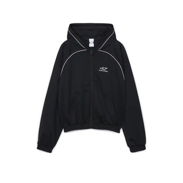 [BUNJANG] Protocol Index Athleisure Hoodie Jersey Black / [1] 프로토콜인덱스 애슬레져 후드집업 져지블랙