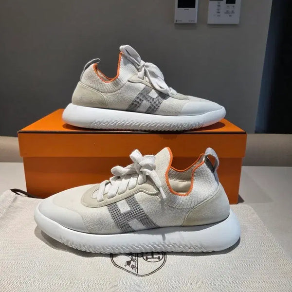 [BUNJANG] Hermès Crew Sneakers White Size 38 / 에르메스 크루스니커즈 화이트 38