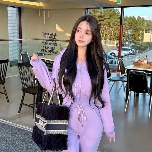 [BUNJANG] Mayyun Inner Superfine Fiber Training Set (Purple) / 메이윤 속극세사 트레이닝 세트