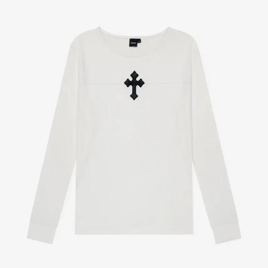 [BUNJANG] AKM CROS2 Long Sleeve T-Shirt White / 아캄 AKM CROS2 Long Sleeve (White)