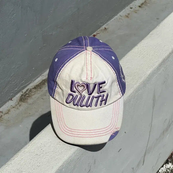 [BUNJANG] LUCKY 7 Purple White Vintage Ball Cap Hat USA / [F] LUCKY 7 퍼플 화이트 빈티지 볼캡 모자 USA
