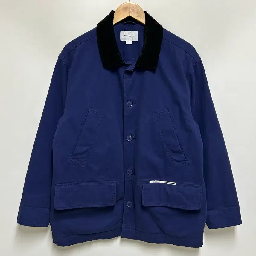 [BUNJANG] thisisneverthat Chore Jacket Navy Cotton Men's Size S / [남자-95 (S)]디스이즈네버댓 초어 야상 자켓