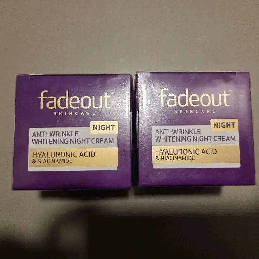 [BUNJANG] Fadeout Anti-Wrinkle Whitening Night Cream / 1개) 페이드아웃 안티링클 화이트닝 나이트 크림 승무원크림 미백크림