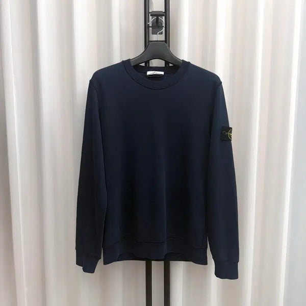 [BUNJANG] Stone Island Patch Sweatshirt Navy / [L] 스톤아일랜드 와펜 맨투맨 네이비