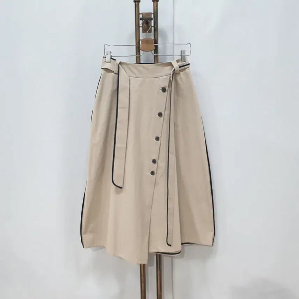 [BUNJANG] EKHON Beige A-Line Skirt (Size M) / (JJ29946)에콘(EKHON)베이지 스커트 M