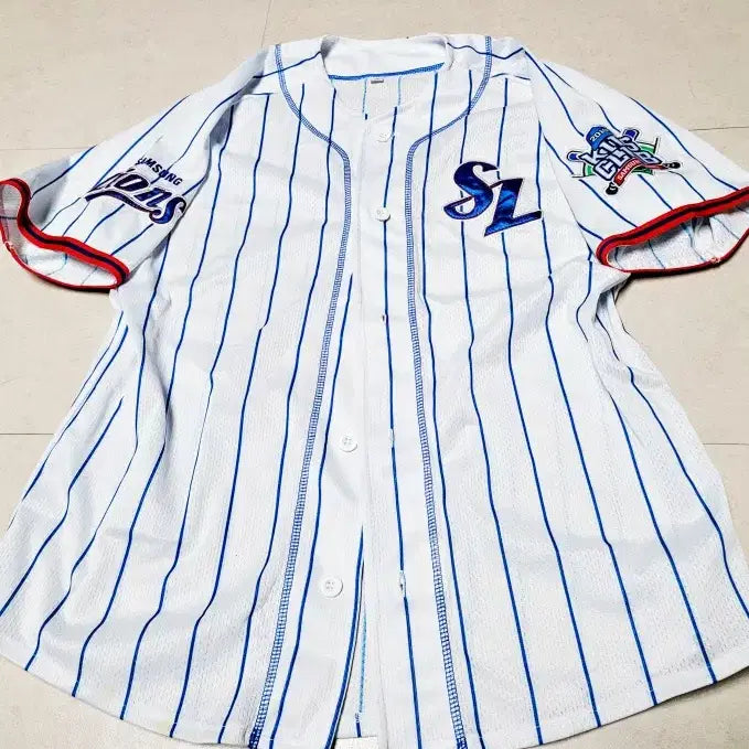 [BUNJANG] Samsung Lions Kids Club Baseball Jersey Size 11 / 삼성라이온즈 유니폼 11사이즈 뒷면 노마킹 폴1323