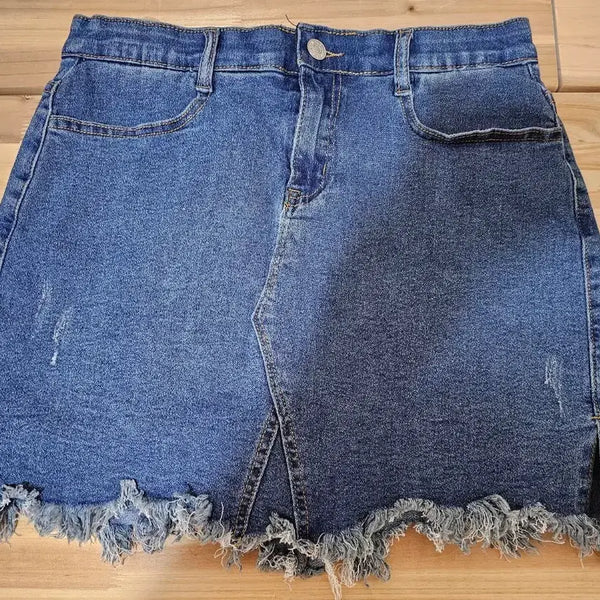 [BUNJANG] Denim Skirt Pants / 청치마바지