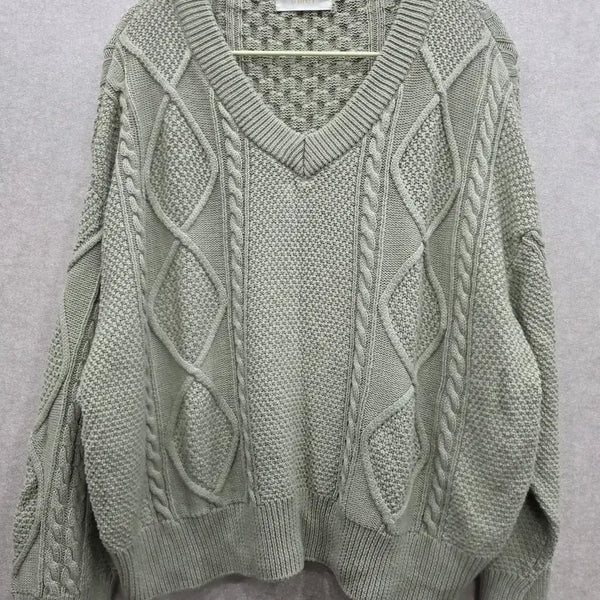 [BUNJANG] Umer Loose Fit Cable Knit Sweater / 유메르 umer 루즈핏 케이블 니트