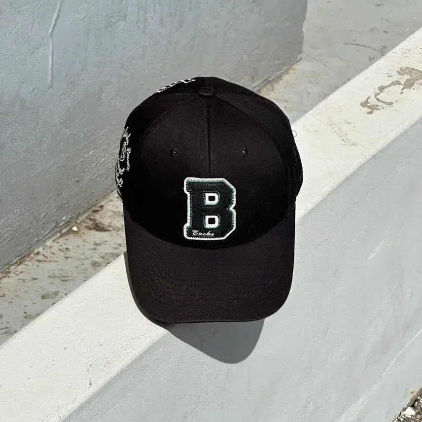 [BUNJANG] NBA B Logo Black Ball Cap Hat / [F] NBA 엔비에이 B로고 블랙 볼캡 모자