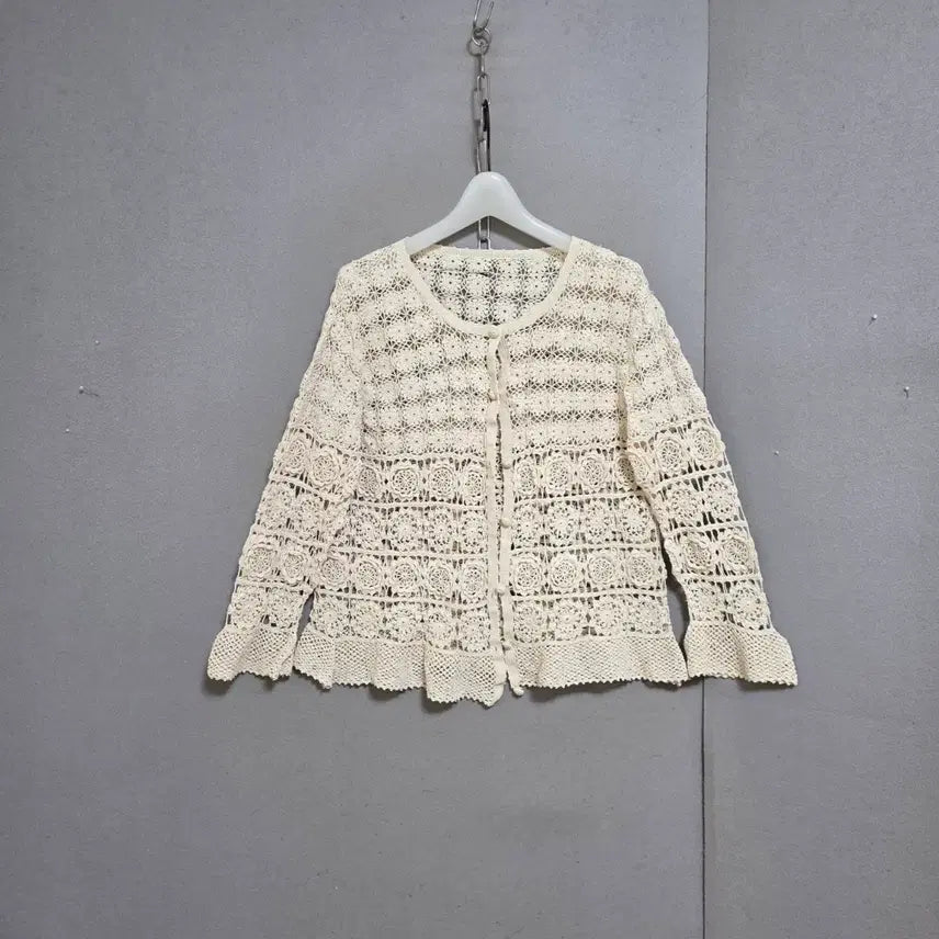 [BUNJANG] Crochet Knit Cardigan / 코바늘뜨게 가디건 95  n4058