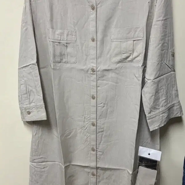 [BUNJANG] Unused Japanese Vintage Rayon Shirt Dress / 미사용 일본 빈티지 레이온 셔츠원피스