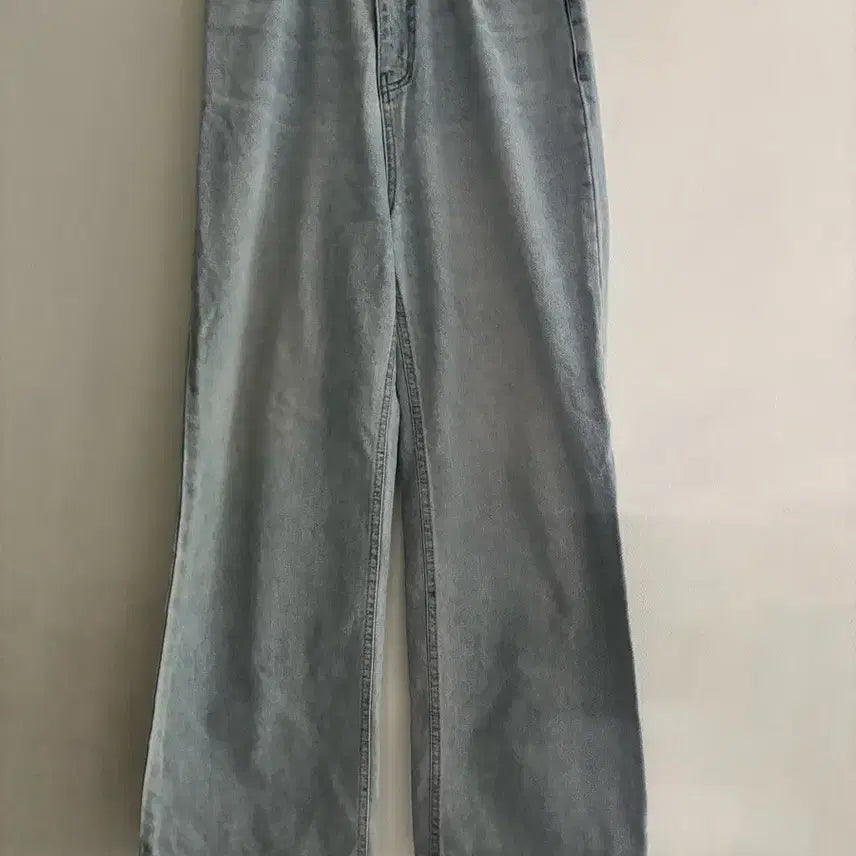 [BUNJANG] Light Wash Denim Wide Pants / 연청 데님 와이드 팬츠