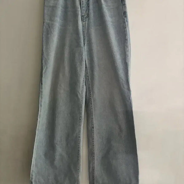 [BUNJANG] Light Wash Denim Wide Pants / 연청 데님 와이드 팬츠
