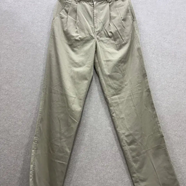 [BUNJANG] Balmer Beige Cotton Straight Fit Pants / 발머 Balmer 베이지 코튼 팬츠