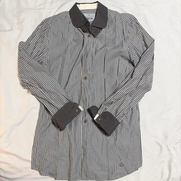 [BUNJANG] Vivienne Westwood Striped Shirt / 비비안웨스트우드 스트라이프 셔츠