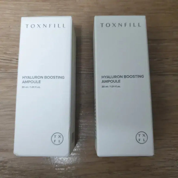 [BUNJANG] Tox & Fill Hyaluron Boosting Ampoule 30ml Set (2 pcs, Sealed) / 톡스앤필 히알루론 부스팅 앰플 30ml 2개 미개봉새제품 고농축 수분앰플