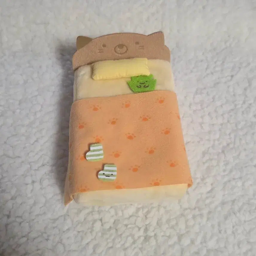 [BUNJANG] Sumikko Gurashi Cat XS Doll Bedding with Blanket / 스밋코구라시 XS 인형 이불 침대 네코