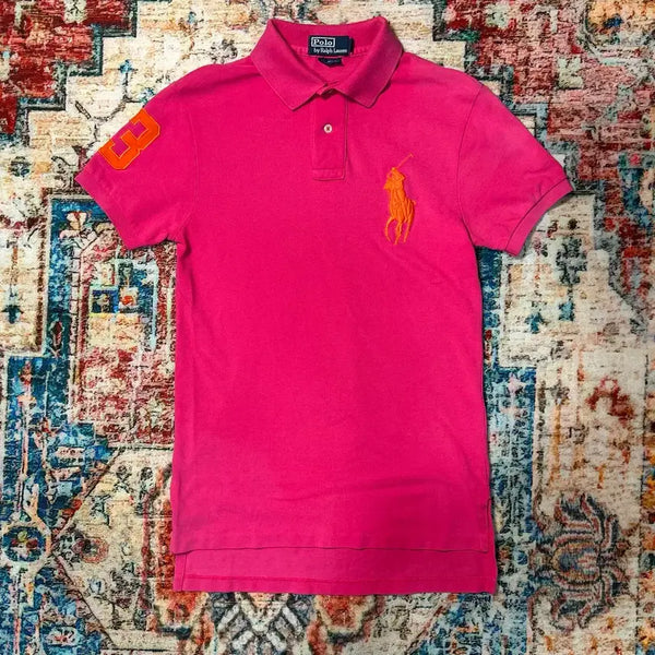[BUNJANG] Polo Ralph Lauren Pink Big Pony Short Sleeve T-Shirt / [S] 폴로 랄프로랜 핑크 빅포니 반팔 티셔츠