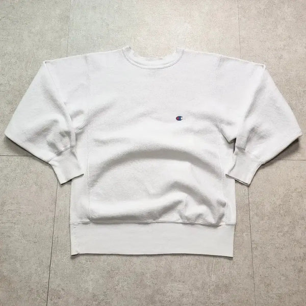 [BUNJANG] 90s USA Champion Reverse Weave Sweatshirt White L / 90s USA 챔피언 리버스위브 화이트 L sz