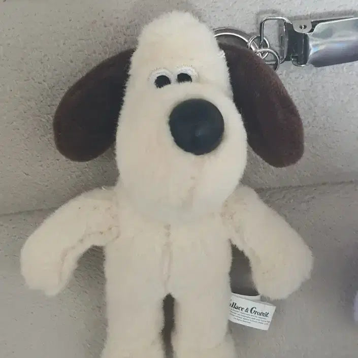 [BUNJANG] Wallace & Gromit Gromit Plush Keychain / 월레스와 그로밋 그로밋 인형 키링
