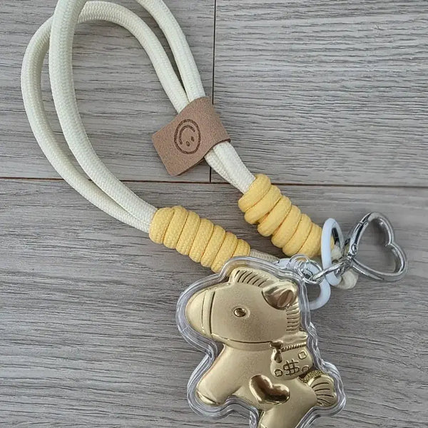 [BUNJANG] Horse Amulet Keychain / 말 금전운 행운 부적 키링 팝니다