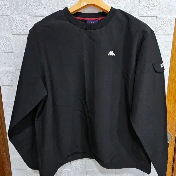 [BUNJANG] Kappa Black Warm-up Windbreaker Jacket / 카파 블랙 웜업 바막