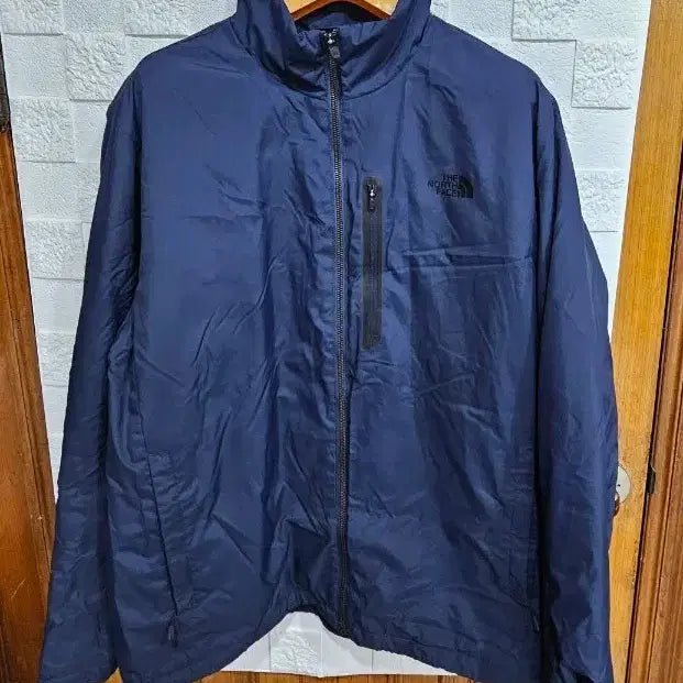 [BUNJANG] The North Face Navy Windbreaker Jacket XL Fleece-Lined / 노스페이스 네이비 바람막이 자켓 2XL 기모