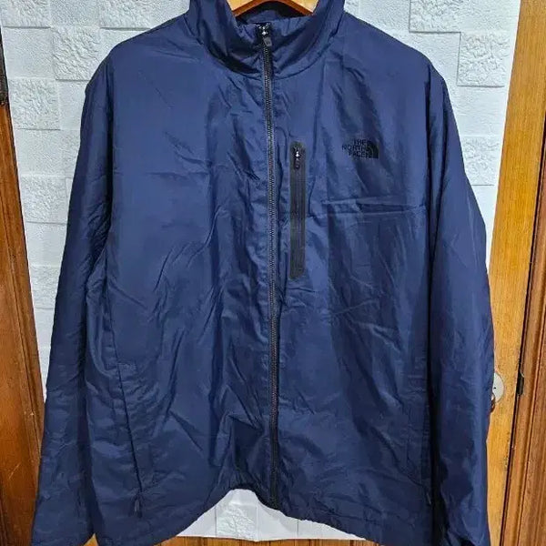 [BUNJANG] The North Face Navy Windbreaker Jacket XL Fleece-Lined / 노스페이스 네이비 바람막이 자켓 2XL 기모