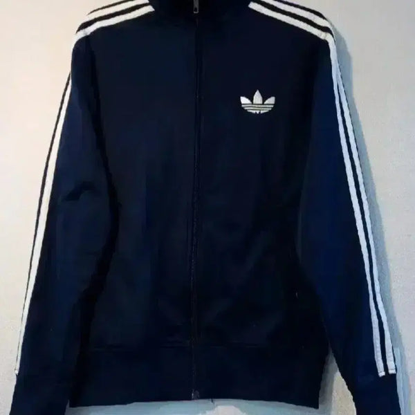 [BUNJANG] Adidas Firebird Navy/White Track Top Jersey Full Zip Jacket M / 아디다스 파이어버드 네이비 남흰 트랙탑 저지 져지집업 95/M