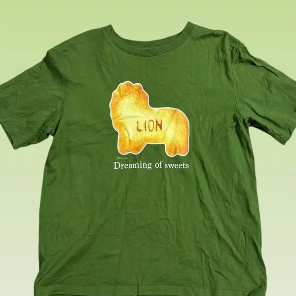 [BUNJANG] Vintage Ginbis Biscuit Lion T-Shirt / 빈티지 긴비스 비스킷 사자 티셔츠