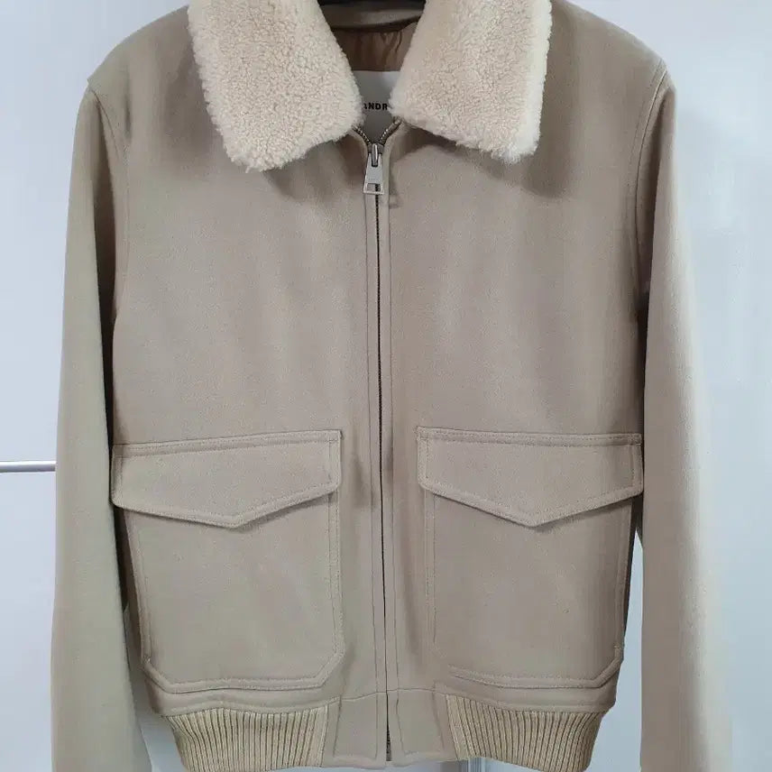 [BUNJANG] Sandro Homme Wool Shearling Aviator Jacket / (S) 산드로 옴므 양털 시어링 에비에이터 자켓