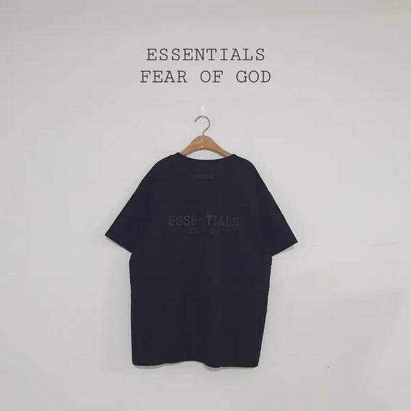 [BUNJANG] Fear of God Essentials Big Logo Short Sleeve Black T-Shirt / No.26070818 피어오브갓 에센셜  빅로고 반팔 블랙