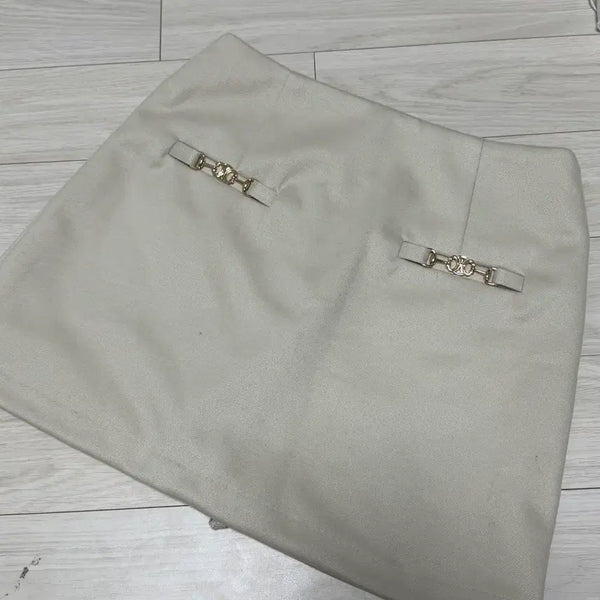 [BUNJANG] Imported Clothing Gold Trim Mini Skirt / 수입의류 금장 미니스커트 새상품