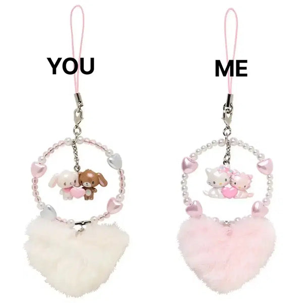 [BUNJANG] Sanrio Heisei Heart Fur Keyring - Charmy Kitty, Sugarbunnies / 교환,판매)산리오 헤이세이 하트 퍼 키링 챠미키티 슈가바니즈