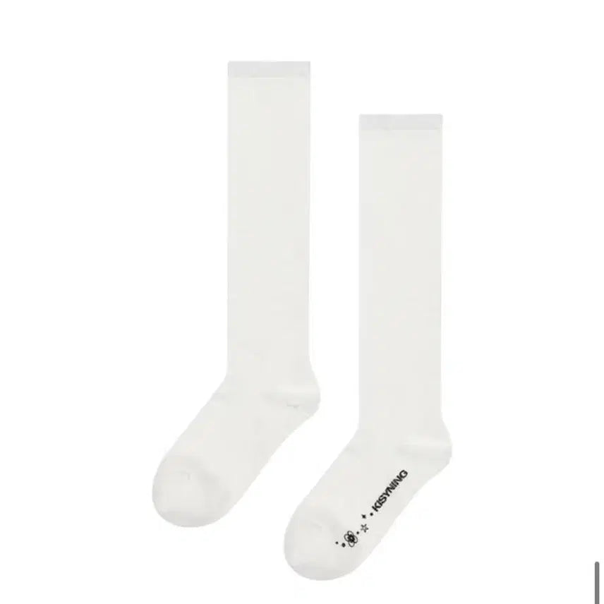 [BUNJANG] KISYNING White Knee-High Socks / KISYNING 키시닝 화이트 니삭스