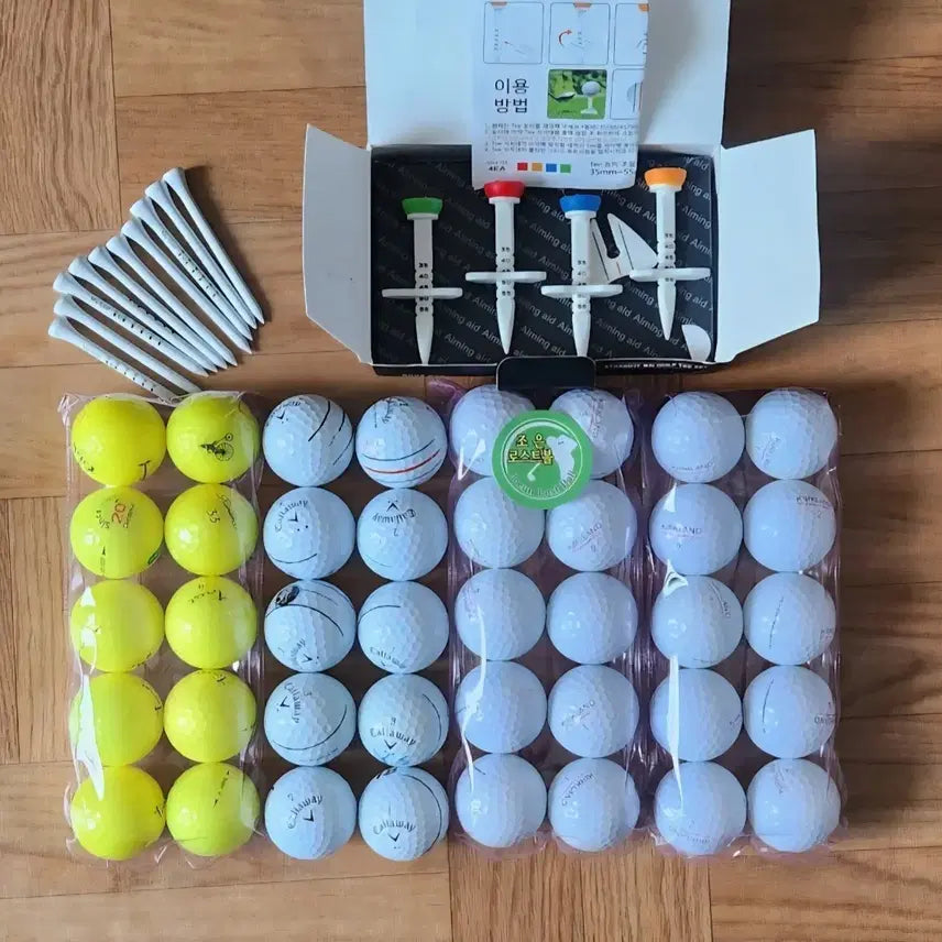 [BUNJANG] Lost Golf Balls and Golf Tee Holder Set / 골프공.티꽂이